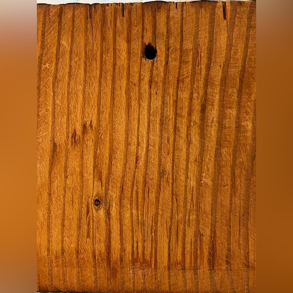 Vintage 60s Decoupage Country Church Solid Wood Fall Scenery Farmhouse Plaque - Picture 10 of 10